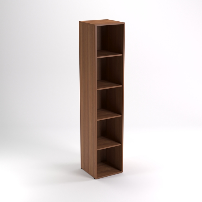 Шкаф стеллаж НШ-6, 383х380х1890 мм, орех