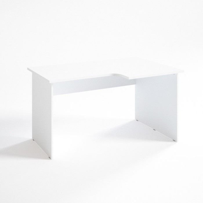 Стол угловой правый СП14.9.7, 1400х900/680х750 мм, белый шагр