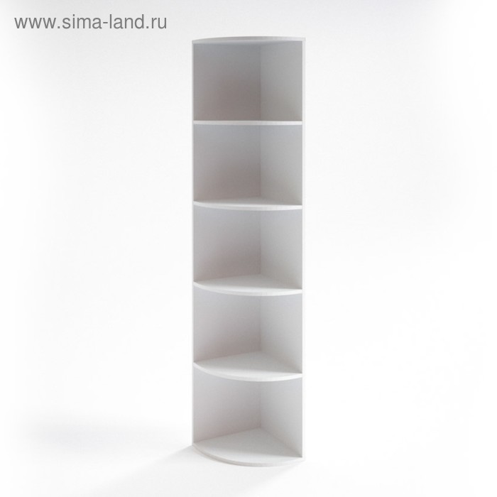 Шкаф угловой НШ-16, 380 × 380 × 1890 мм, белый шагр