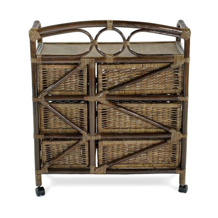 Комод с плетеными ящиками 19/08 Б