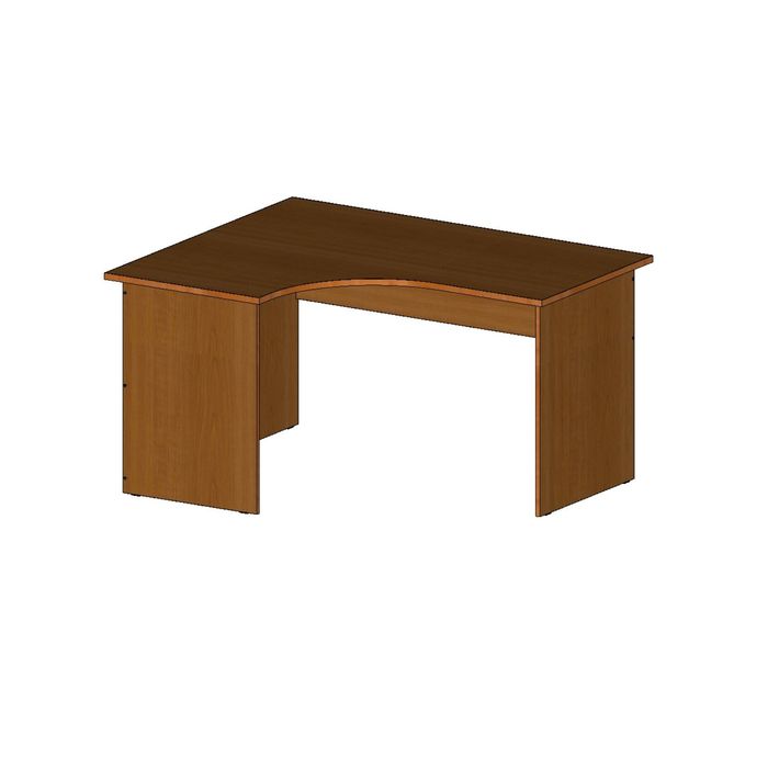 Стол угловой левый СЭЛ14.12.7, 1400х1150/680х750 мм, вишня оксфорд
