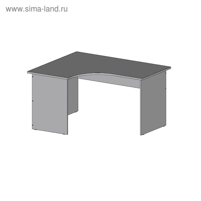 фото Стол угловой левый сэл14.12.7, 1400х1150/680х750 мм, серый экке
