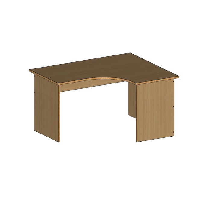Стол угловой правый СЭП14.12.7, 1400х1150/680х750 мм, бук светлый