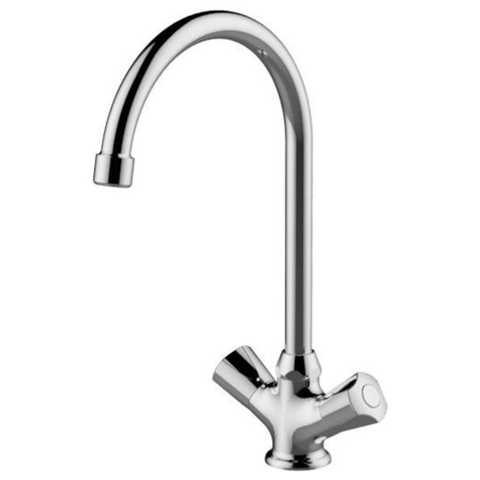 Смеситель для кухни Zenta "Смайл" Z0901, R-излив, хром