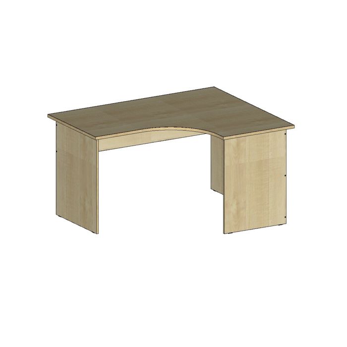 Стол угловой правый СЭП14.12.7, 1400х1150/680х750 мм, клен