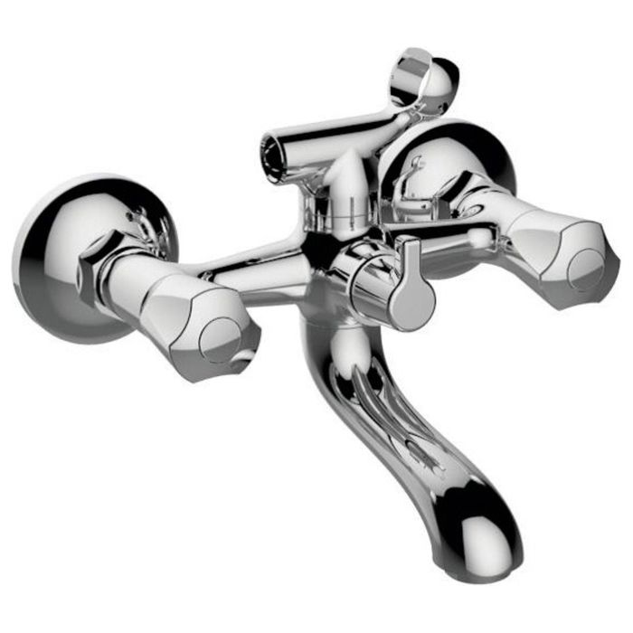 Смеситель для ванны Zenta "Смайл" Z0903, с душевым комплектом, хром