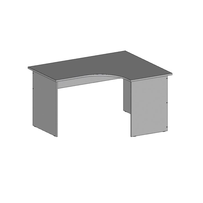 Стол угловой правый СЭП14.12.7, 1400х1150/680х750 мм, серый