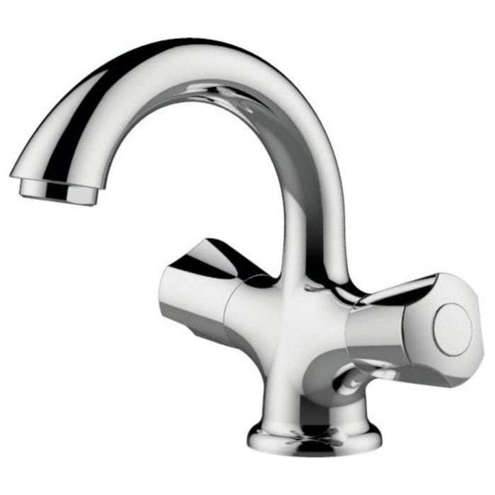 Смеситель для умывальника Zenta "Смайл" Z0906, без донного клапана, хром