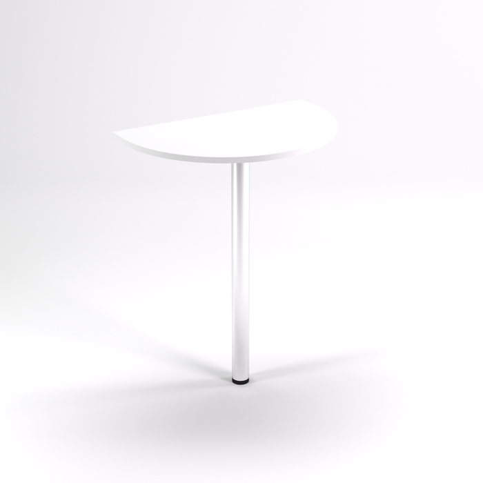 Брифинг-приставка П1.6, 600х370х750 мм, белый шагр