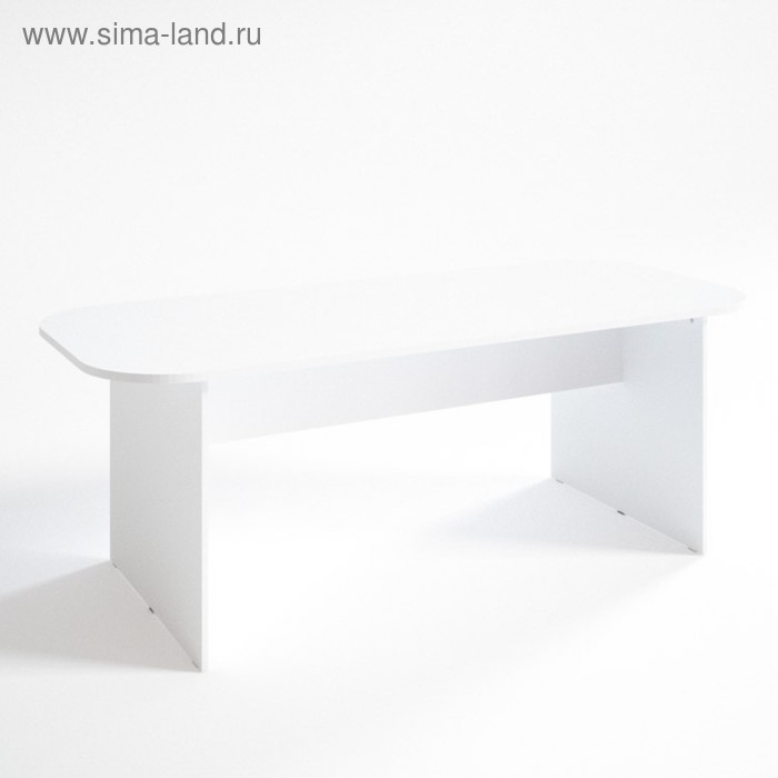Конференц стол ФК.1, 1800х900х750 мм, белый шагр