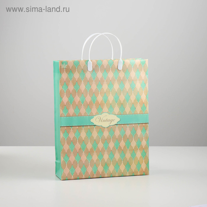 

Пакет "Нежные ромбы", мягкий пластик, 30 х 9 х 40, 140 мкм