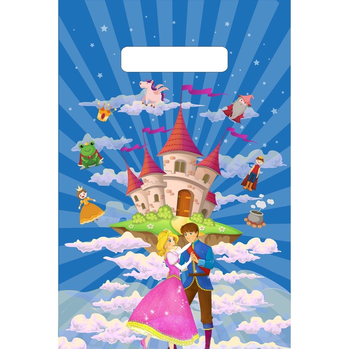 Пакет "Замок в облаках", полиэтиленовый с вырубной ручкой, 30 х 20 см, 30 мкм