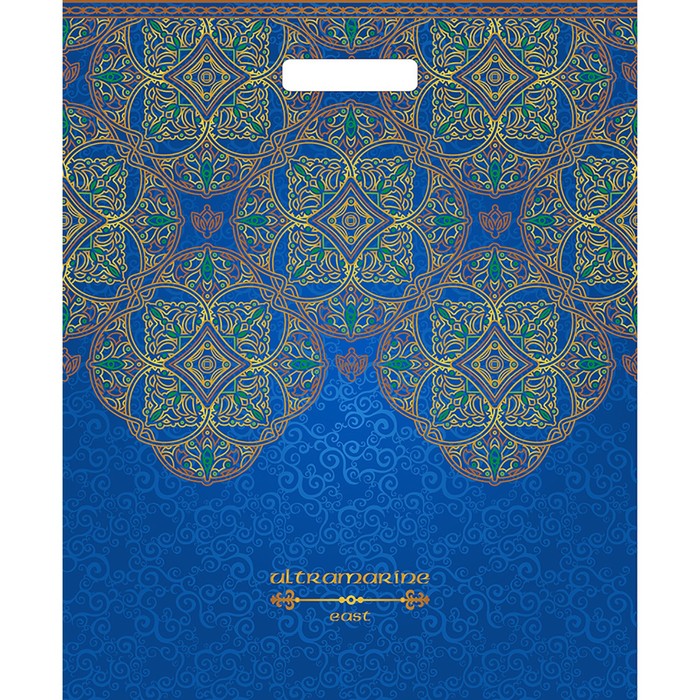 Пакет "Восточный колорит", полиэтиленовый с вырубной ручкой, 47,5 х 39 см, 60 мкм