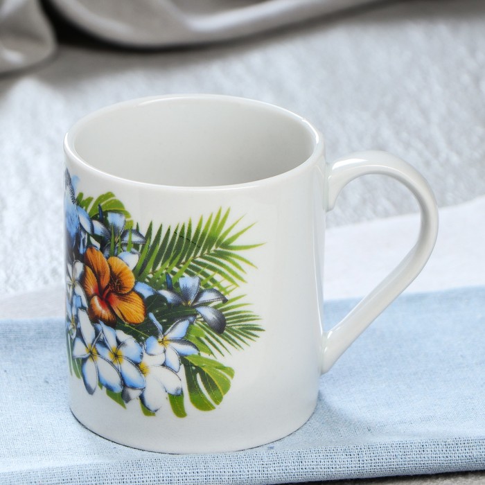 Кружка 350 мл "Адель", попугаи, деколь