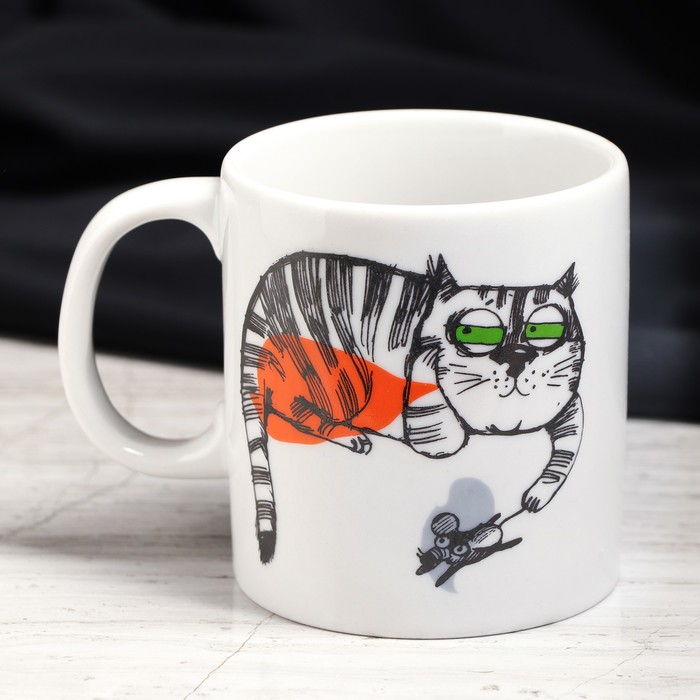 Кружка 350 мл "Адель", коты, деколь, микс