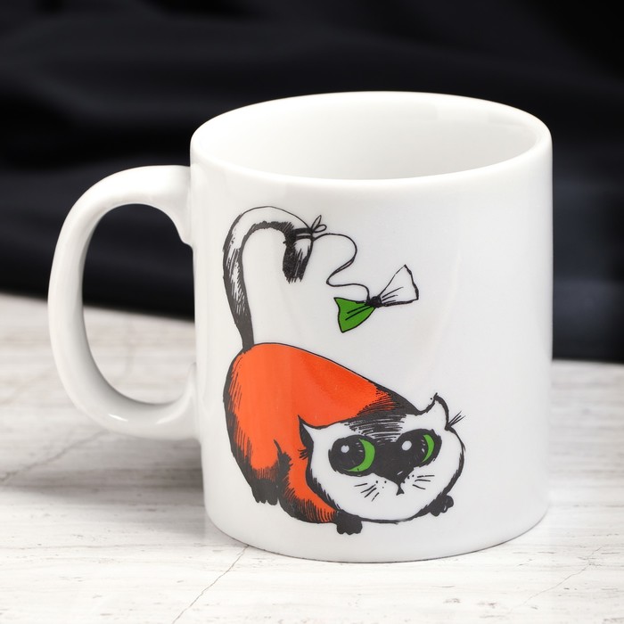Кружка 350 мл "Адель", коты, деколь, микс