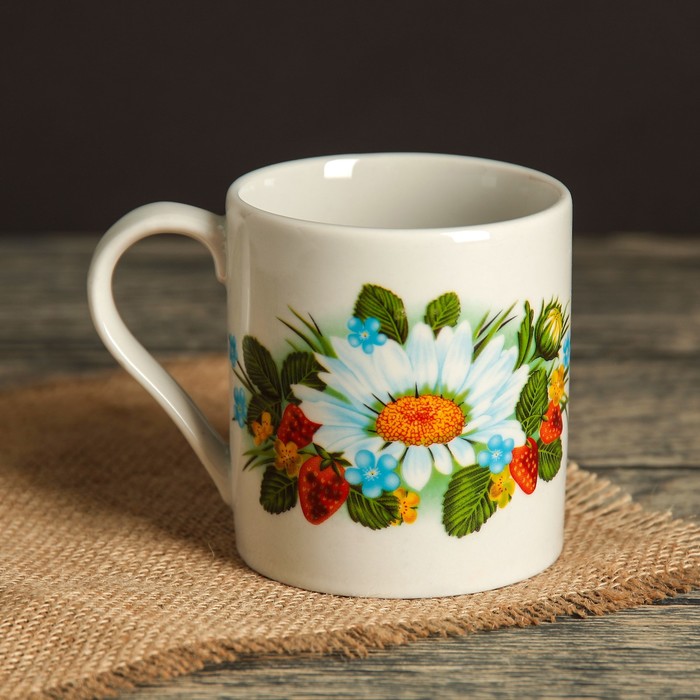 Кружка 350 мл "Офисная", лесная деколь