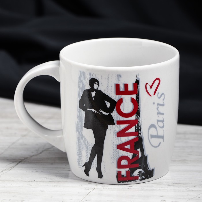 Кружка 350 мл "Формат", города, деколь, микс