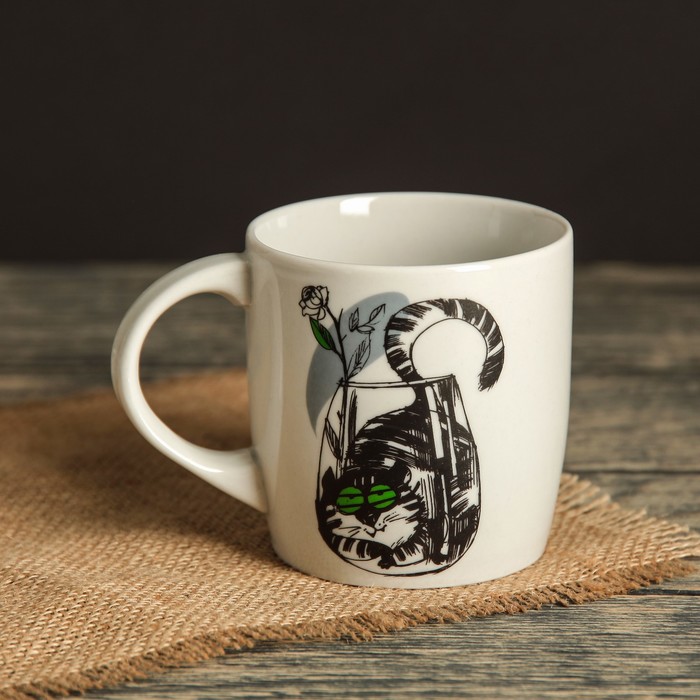 Кружка 350 мл "Формат", коты, деколь, микс