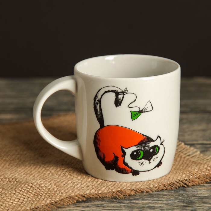 Кружка 350 мл "Формат", коты, деколь, микс