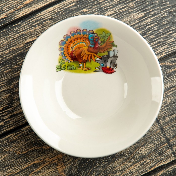 Салатник 250 мл "Донской", алфавит, деколь, микс