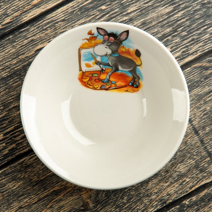 Салатник 250 мл "Донской", алфавит, деколь, микс