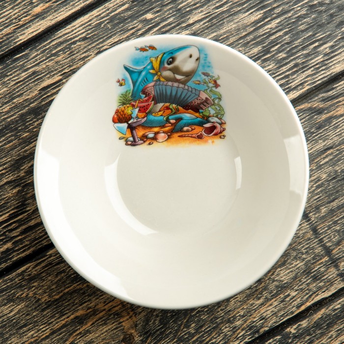 Салатник 250 мл "Донской", алфавит, деколь, микс