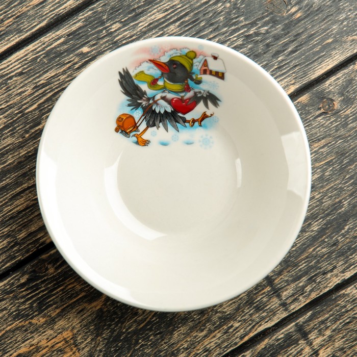 Салатник 250 мл "Донской", алфавит, деколь, микс