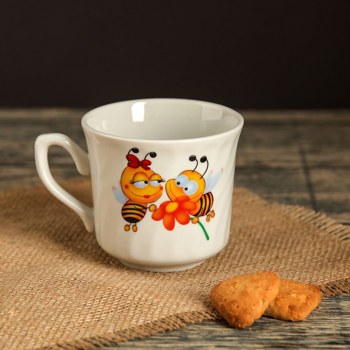 Кружка 220 мл "Забава", пчелка, деколь