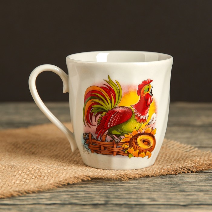 Кружка 250 мл "Волна", азбука, деколь, микс