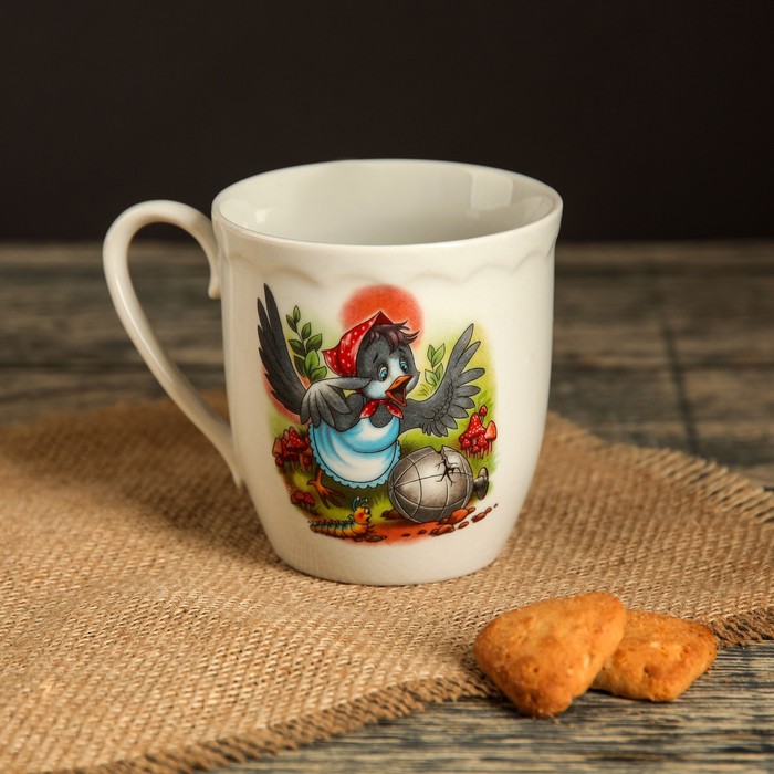 Кружка 250 мл "Корона", алфавит, деколь, микс