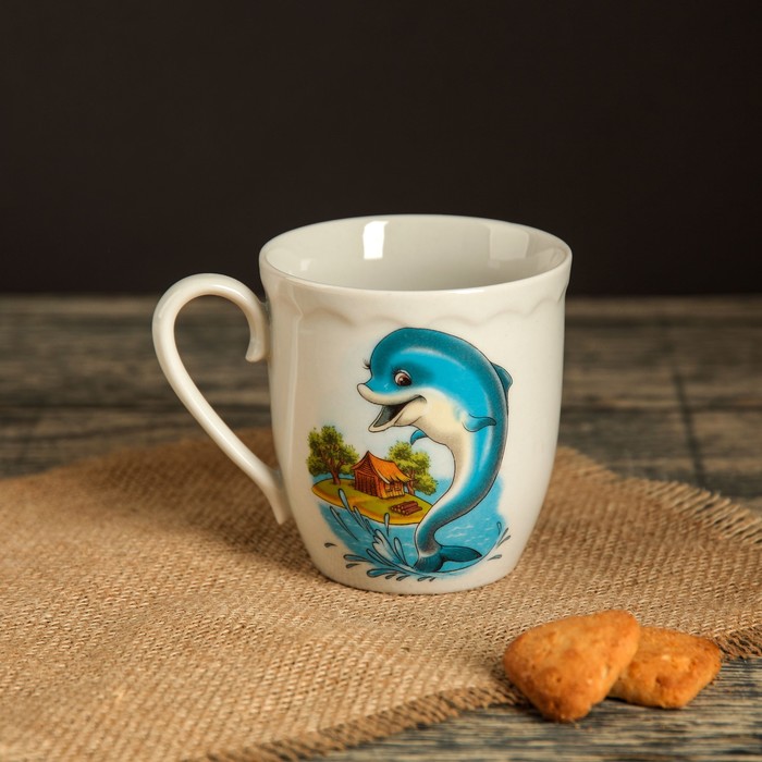 Кружка 250 мл "Корона", алфавит, деколь, микс