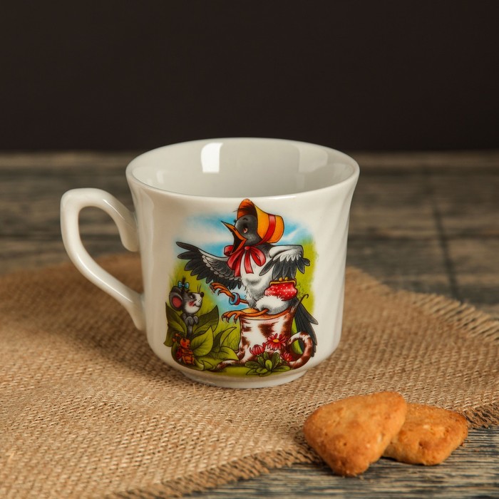 Кружка 220 мл "Забава", алфавит, деколь, микс