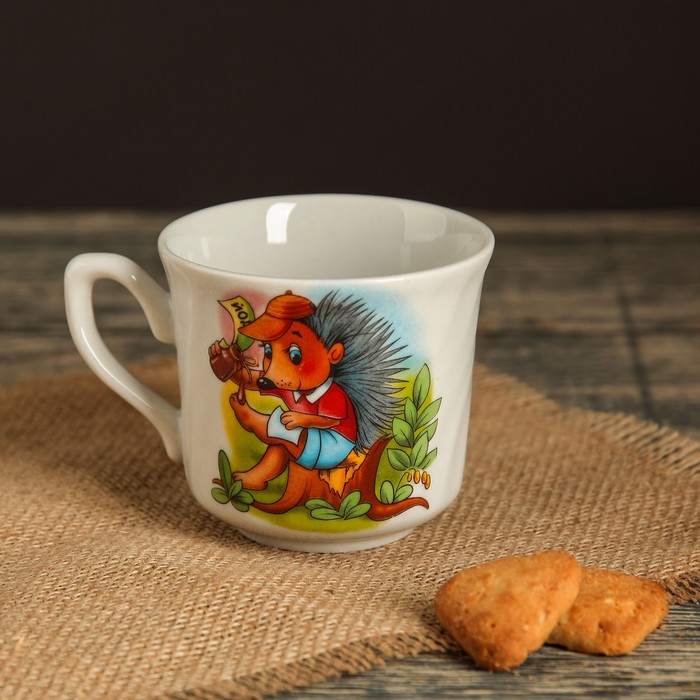 Кружка 220 мл "Забава", алфавит, деколь, микс