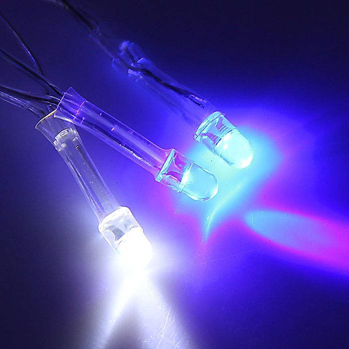 Гирлянда "Занавес" УМС вилка Ш:2 м, В:3 м, Н.С. LED-720-220V, моргает, БЕЛО-СИНИЙ Уценка