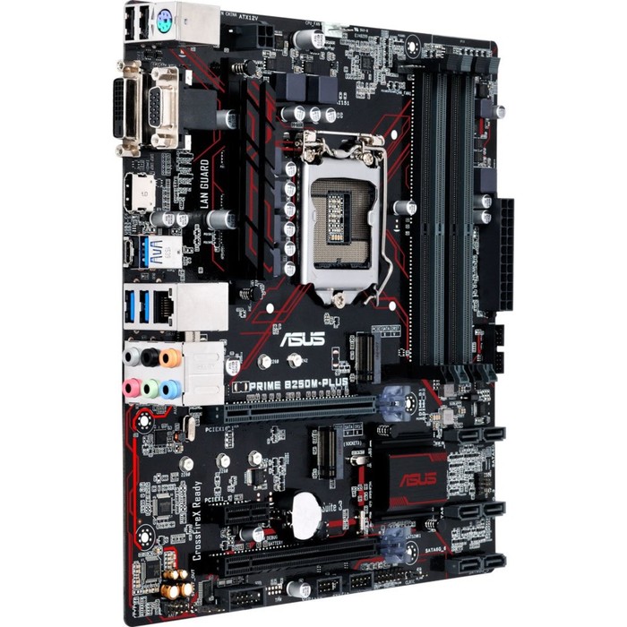 Материнская плата Asus PRIME B250M-PLUS, Soc-1151, Intel B250, 4xDDR4, mATX, Ret