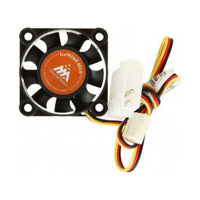 Вентилятор Glacialtech IceWind GS4010 40x40x10mm 3-pin 4-pin (Molex)26dB Bulk