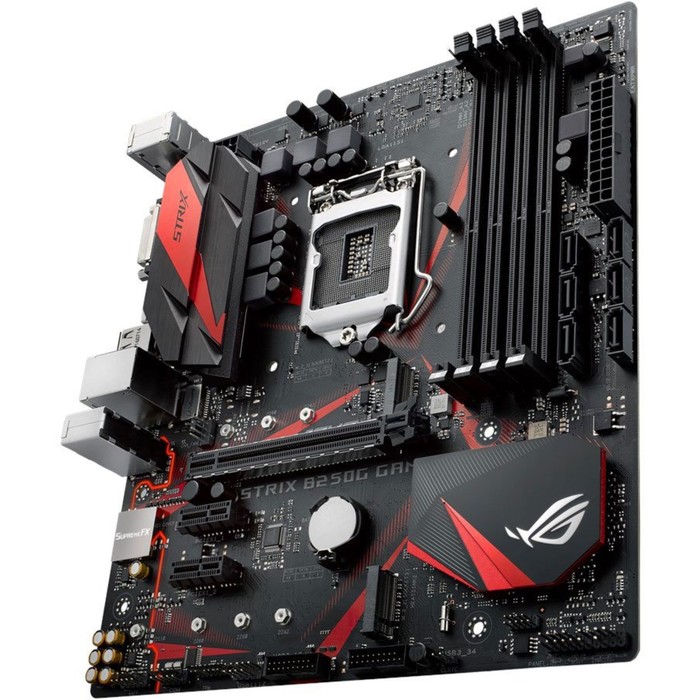 Материнская плата Asus STRIX B250G GAMING, Soc-1151, Intel B250, 4xDDR4, mATX, Ret