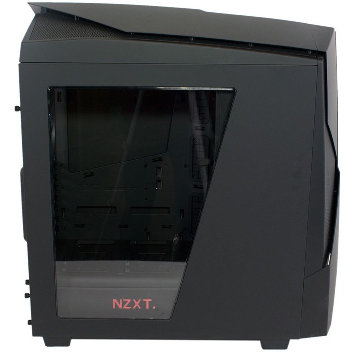 Корпус NZXT Noctis 450, без БП, ATX, черно-красный