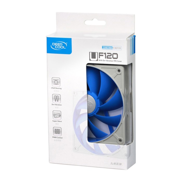 Вентилятор Deepcool UF120 120x120x25mm 4-pin 18-30dB 172gr Ret