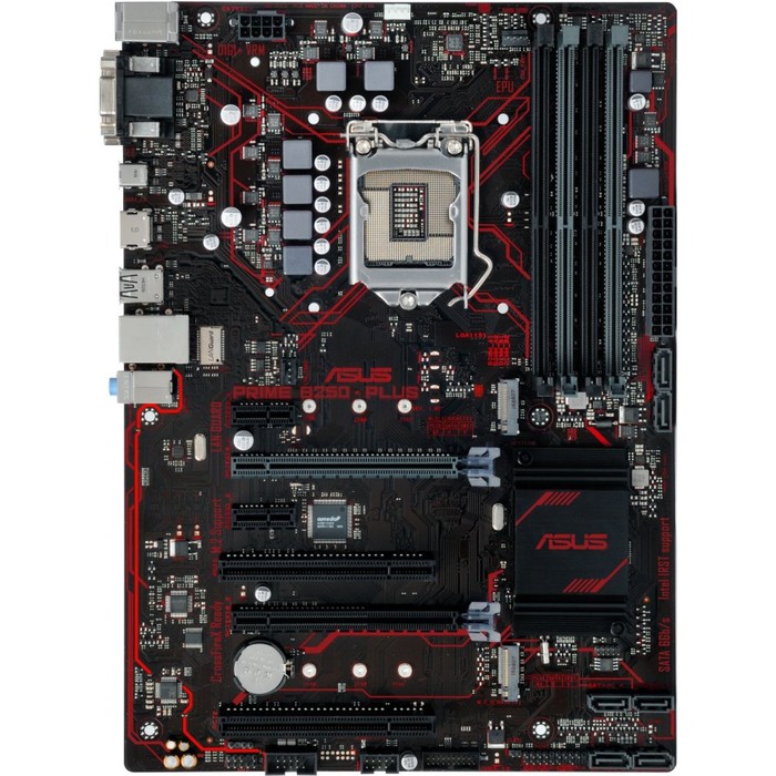Материнская плата Asus PRIME B250-PLUS, Soc-1151, Intel B250, 4xDDR4, ATX, Ret
