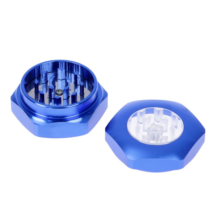 Измельчитель для табака с механизмом для прочистки, МИКС, 4,5*4,5 см