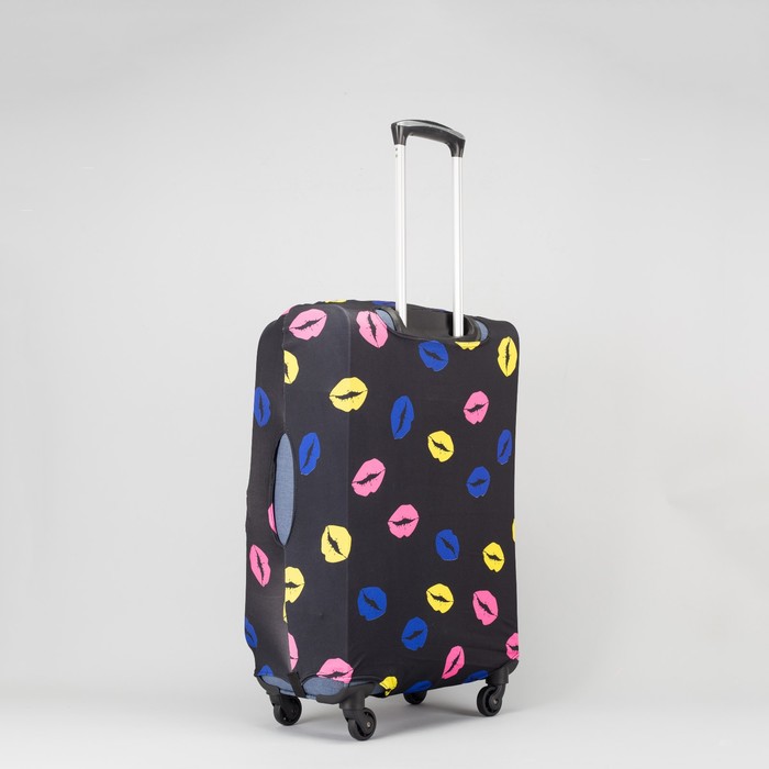 Чехол для чемодана «Губки», 20", цвет чёрный/цветной