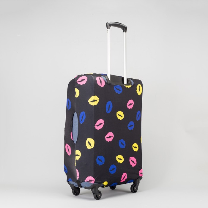 Чехол для чемодана «Губки», 24", цвет чёрный/цветной