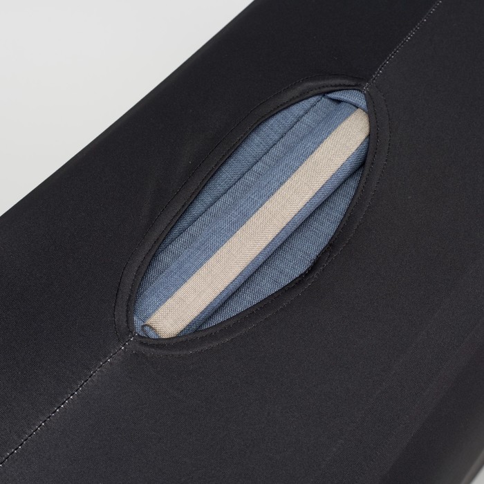 Чехол для чемодана «Одноцвет», 28", цвет чёрный