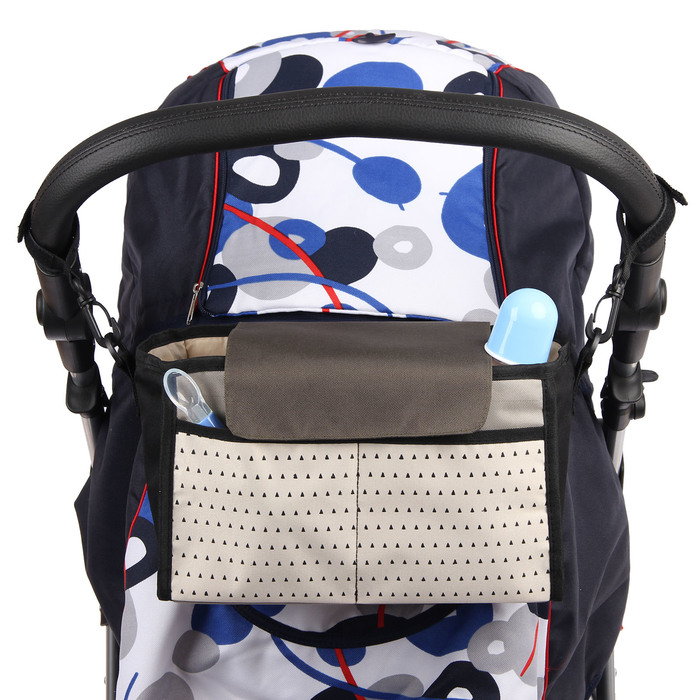 Сумка-органайзер на коляску, цвет коричневый/бежевый