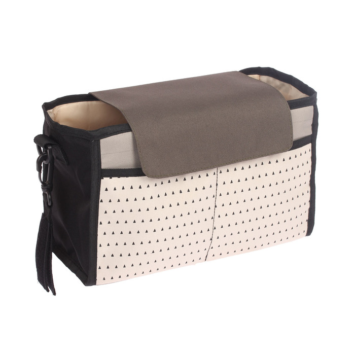 Сумка-органайзер на коляску, цвет коричневый/бежевый