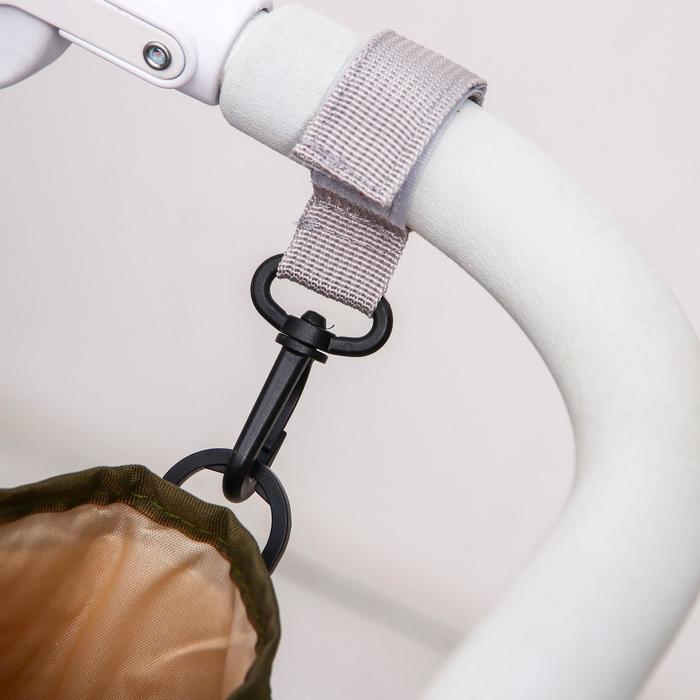 Сумка-органайзер на коляску, цвет розовый/коричневый