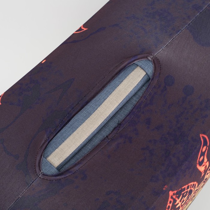 Чехол для чемодана «Солнце» 20", цвет чёрный