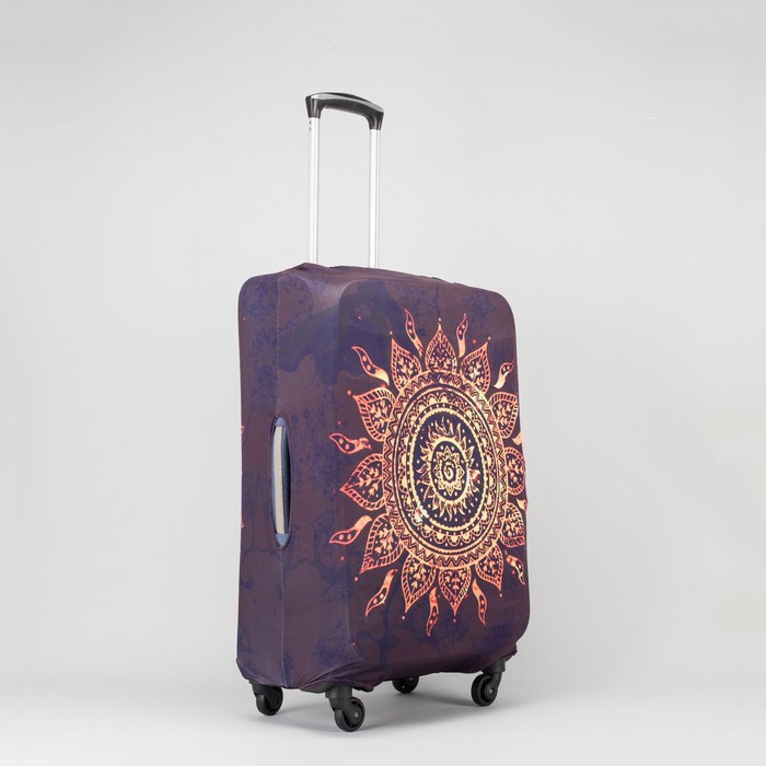 Чехол для чемодана «Солнце» 24", цвет чёрный